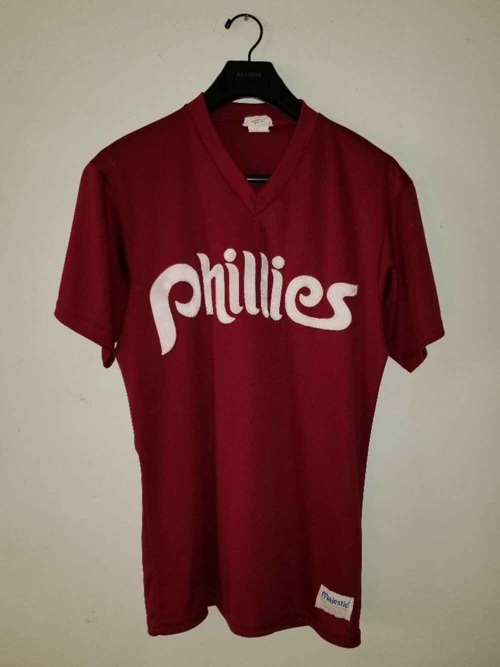 Vintage MAJESTIC Philadelphia Phillies Pullover Jersey